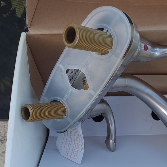 Lucca Series Brushed Nickel Bathroom Faucet - Picture 7 of 11